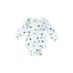SANTANA - Body Bebé Manga Larga Niño Azul Pálido