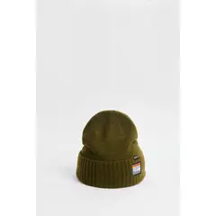 KOAJ - Gorro beanie, verde con bordado. HOMBRE