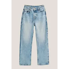 KOAJ - Jean para mujer tipo 90´S en tono azul claro cuenta con 5 MUJER
