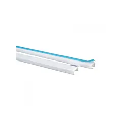 ZER - CANALETA PLASTICA BLANCA CON ADESIVO CINTA AZUL 32X12