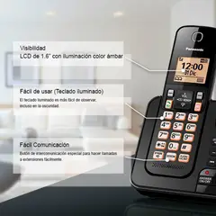 PANASONIC - TELEFONO INALAMBRICO CON IDENTIFICADOR Y ALTAVOZ