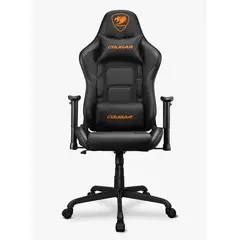 COUGAR - SILLA GAMER ERGONÓMICA PROFESIONAL NEGRO / NARANJA DISEÑO RACING AJUSTABLE Y ULTRA CÓMODA