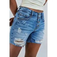 KOAJ - SHORT JEAN CINCO BOLSILLOS TIRO MEDIO MUJER