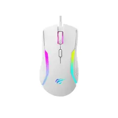 ZER - MOUSE GAMER RGB 8000DPI USB HAVIT MS1033 BLANCO GAMER 9 BOTONES