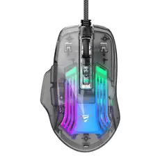 ZER - MOUSE GAMER TRANSPARENTE PROFESIONAL 7200DPI RGB RETROILUMINADO