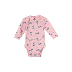 SANTANA - Body Bebé Manga Larga Niña Rosado Oscuro