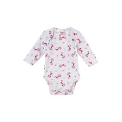 SANTANA - Body Bebé Manga Larga Niña Fucsia