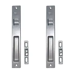 GENERICO - Cerradura Chapa Sencilla Para Ventana Corrediza Natural x2 Unidades