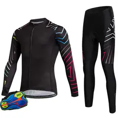 KOALA - Uniforme Ciclismo Manga Larga Con Badana 9d Mtb