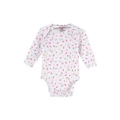 SANTANA - Body Bebé Manga Larga Niña Beige