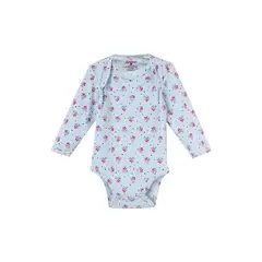 SANTANA - Body Bebé Manga Larga Niña Morado Oscuro