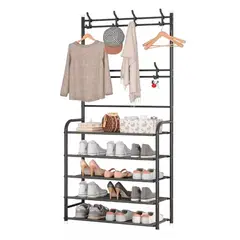 ONE PIXEL - Perchero Multifuncional con Zapatero de 5 Niveles