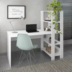 BERTOLINI - Escritorio con biblioteca Match en MDP 134x120cm 3 estante