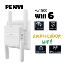 GENERICO - Amplificador Repetidor de Señal AX1500 WiFi 6 Dual 2.4G/5Ghz Largo Alcance