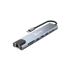 GENERICO - Adaptador Multipuertos 8 En 1 Xternalport X-kim