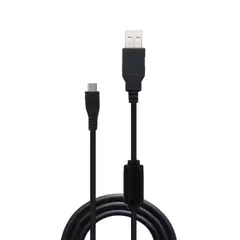 GENERICO - Cable De Carga Control Ps4 1.8 Metros Negro Nuevo.