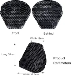 GENERICO - SILLON DE MOTO PARA EXTRA COMODIDAD COJIN DE AIRE MOTO-17