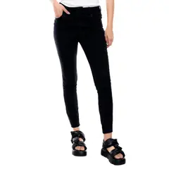 COLOR BLUE - Black Denim High Waist Skinny Fit Jeans