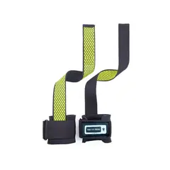 GENERICO - Straps Correas Levantamiento Pesas Gym The Fit Frog amarillo