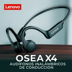 LENOVO - Audifonos de conduccion osea x4 negros