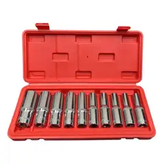 CHICAGO - Juego De Copas Largas Estriada 10 Piezas Cuadrante De 1/2
