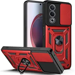 GENERICO - Funda Forro Estuche Case Slider Compatible Con Oppo A80 5G Rojo