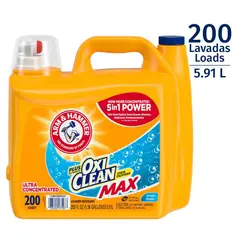 ARM & HAMMER - Detergente Ropa C/Oxi Clean 5.91 L
