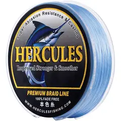 HERCULES - Línea de Pesca Trenzada HERCULES, 10-120lb, 8 Trenzas, PE