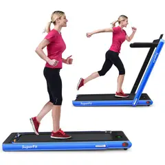 GYMAX - Caminadora 2.25HP Plegable, App, Control Remoto, Compacta