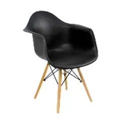 GENERICO - SILLA EAMES CLASICA CON BRAZOS Color Negro
