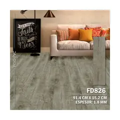 GENERICO - Piso Vinilico PVC Autoadhesivo 3D 5m2 Decokasa - FD826