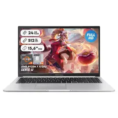 ASUS - Portátil Ryzen 7 7730u Ram 24gb Ssd 512gb 15.6 " Computador Portátil