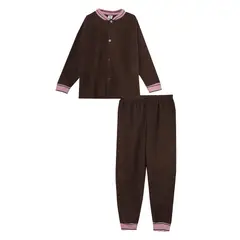 SANTANA - Pijama Junior Térmica Café