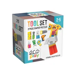JUGANDO Y EDUCANDO - Rompecabezas Herramientas Educativas 9 Piezas Dobles Niños
