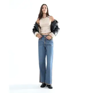 SEVEN SEVEN - Jean Para Mujer Wide-Leg Color Azul Medio Marca #28160910