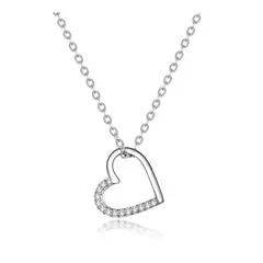 ALHAJAS - Collar Cadena Para Mujer Dije Corazón Amor En Plata 925
