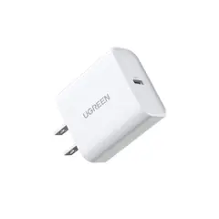 UGREEN - Cargador Tipo C de 20W Carga Rápida color blanco