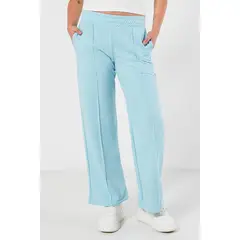 KOAJ - Pantalón jogger para mujer unicolor bota recta con vena c MUJER