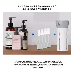 GENERICO - Dispensador 4 En 1 De Viaje Portátil Jabón, Shampoo, Cremas