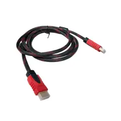 UNITEC - Cable Hdmi 1.8 Metros Doble Reforzado Mallado Punta Dorada