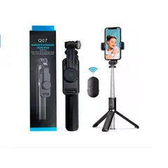 GENERICO - Trípode Palo Selfie Stick Con Bluetooth Control Remoto Q07