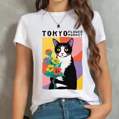 FLORESA - Camiseta Mujer Estampado