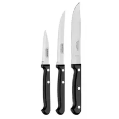 GENERICO - Juego De Cuchillos Ultracorte Tramontina - 3 Piezas