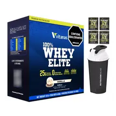 VITANAS - Proteina Whey Elite 10lb + Termo + 4 Energy X