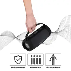 GENERICO - Funda Compatible con Charge 5 De Silicona Forro y Correa Para Colgar