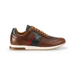 AMBITIOUS - Tenis En Cuero SLOW Classic Negro