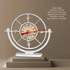 XTREME - Reloj de Mesa Indigo XD Diá 21cm Blanco