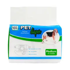 PETSPA - Pañal Pet Diaper Para Peros Talla M 10 Unidades