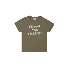 TENNIS - Camiseta verde con estampado de letras para mujer