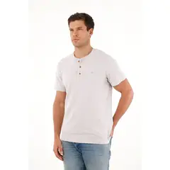 TENNIS - Camiseta gris manga corta para hombre
